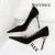 Import Plus size wholesale price  PU leather upper 9.5 cm high heel shoes women heels women stiletto heels from Pakistan