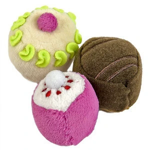 Plush cake toy set cupcake plush toy stuffed toy for baby kids