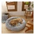 Import plush cat calming bed cushion dog sofa bed fluffy donut cuddler pet bed, cat and dog from China