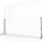 Polycarbonate Clear Plastic Sheet Desk Sneeze Guard Shield For Counter Protective Screen For Counter Restaurant