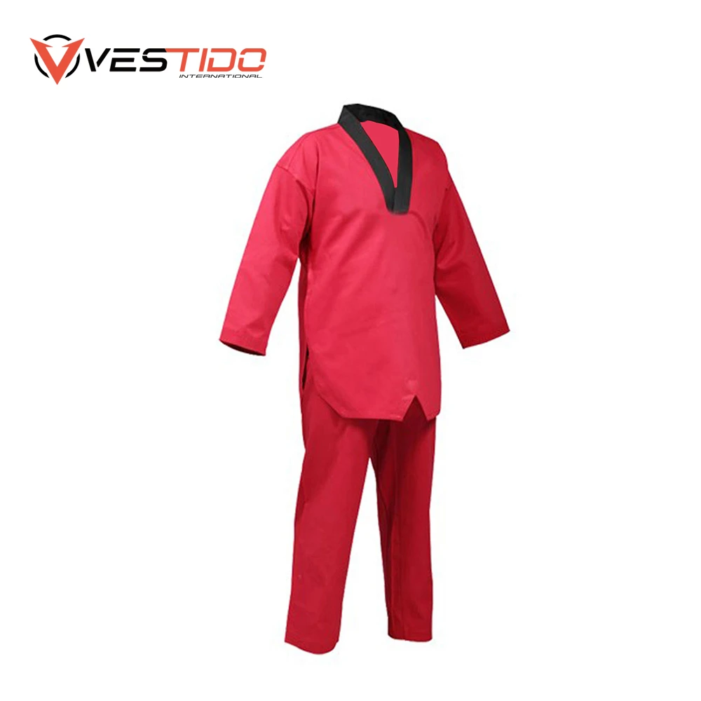 Polyester Cotton Embraided Fighting Training Martial Art Taekwondo /Karate / Jiu Jitsu/ Judo Uniform VT-TW-001