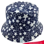 Polyester fabric sublimation bucket hat fisherman star logo hat