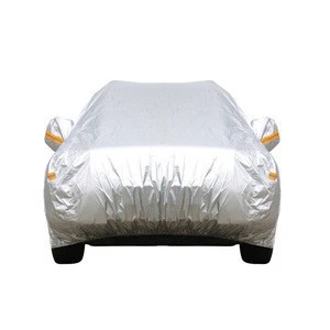 Polyester Plastic Waterproof Thick Cotton Sunshade Car Cover Car Body Cover