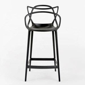 Popular cheap plastic designer furniture silla bar chair for bars and kitchens