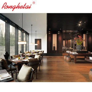 Popular design RongheTai modern customization 5 star hotel restaurant furniture rattan customized restaurant set CT1006