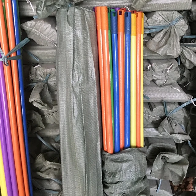 popular style 22mm diameter PVC coated broom stick with Plastic broom head