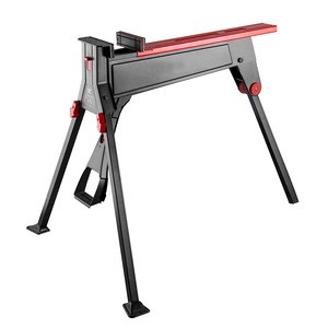 Portable clamp bench folding bench woodworking bench folding metal sawhorse stand adjustable table vice workstation