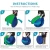 Import Portable Fold Green Blue Screen Backdrops Chair Photography Background Reversible Studio Collapsible Green Screen for webcam from China