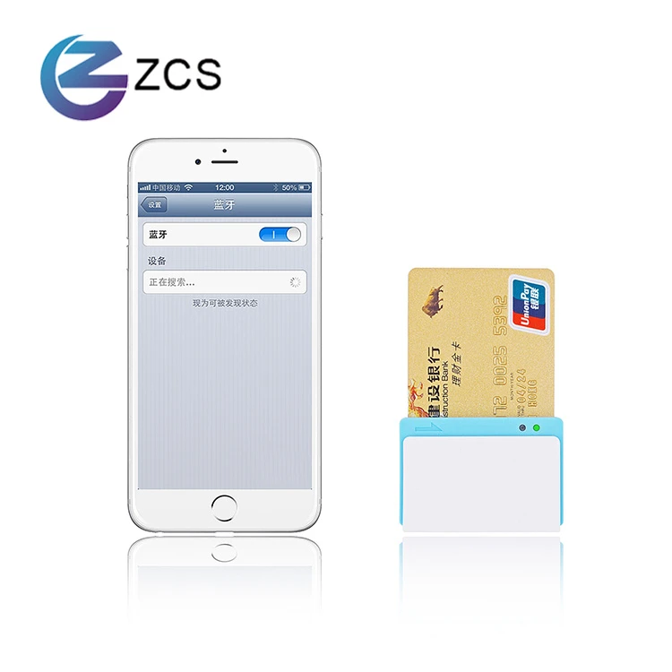 Portable ZCS01 USB bluetooth Contactless Smart Card Reader Magnetic IC credit card reader POS system