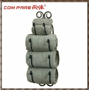 Powder coated high quality wall mount bath towel rack