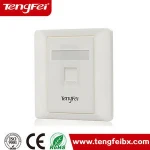 Premium matte surface single faceplate for modular jack