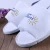 Import printed Custom Design logo Hotel White terry hotel slipper from China