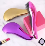 private label nylon paddle gold men women bristle brush hair brush detangler packaging wholesale