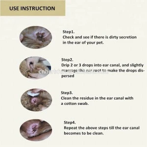 Private Label Veterinary Anti-fungal Dirty Remove Pet Ear Medicine