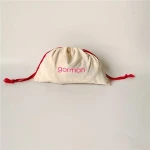 Product high quality eco friendly small custom calico drawstring bag
