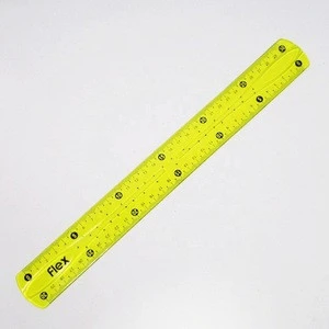 Professional 12 inch soft flexible transparent PVC ruler