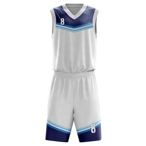 Professional latest custom your design digital sublimation reversible mens basketball wear jersey uniforms set for sale