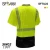 Import promotion 100%polyester airport t shirt high visibility reflective safety shirts for men workwear with black bottom uniform ppe from China