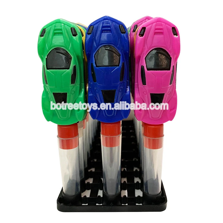 Promotional Small Sports Car Toys with Tube Candy