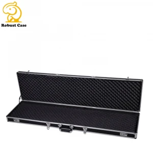 Protection level good quality customized long black aluminum carry instrument case