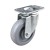 Import PU Caster Wheel 4 Inch Swivel Locking Wheels On Cast Iron Hub With Top Plate Medium Duty Cart Wheels from China