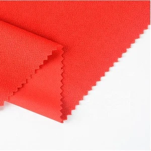pure double face knitting thick poly spandex crepe fabric for dress
