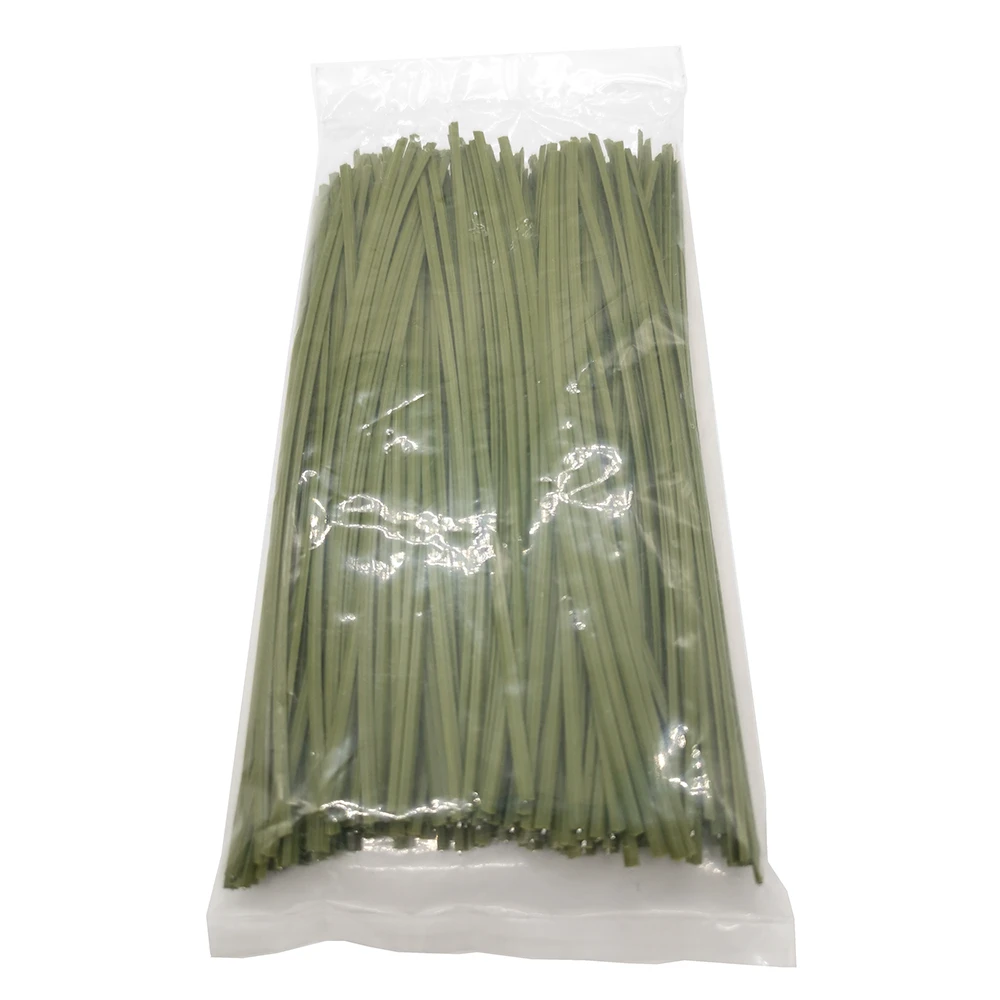 PVC Coated Cutting Bailing Straight Wire Cut straight Wire Binding Twist Tie 100 pcs Per Bag