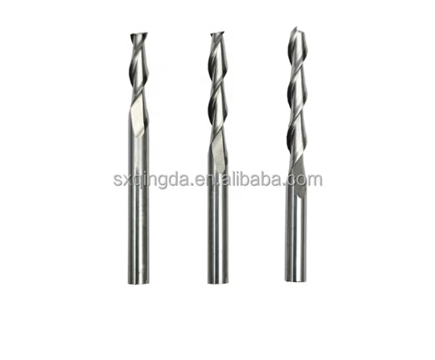 QINGDA 2F Straight Shank Tungsten Carbide Ball Nose End Mills with Bronze Coating high quality cnc milling cutters