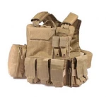 Quick Release Molle Military Tactical Vest with Bullet Pouches