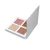 Import QUNXIANG pigment custom make up vegan face pressed powder 4 color palette highlighter private label makeup palette highlight from China