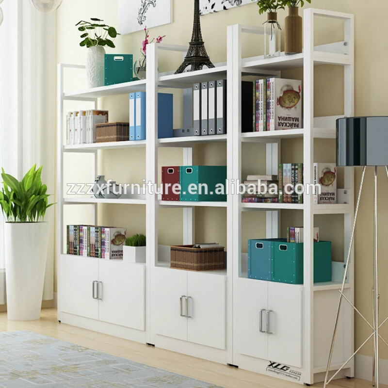 Reading room furniture bookcase with cabinet nice bookshelf