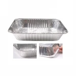 Rectangular disposable half size aluminum foil steam table pan cook home packaging products US market
