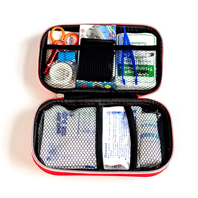Red Outdoor Emergency First Aid Kit Bag 44 Piece Suit First Aid Kit mini First Aid Kit with Supplies
