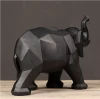 Resin Geometric Cut Elephant Home Decoration  Modern Decorative Animal Home Furnishiing  Business Gift