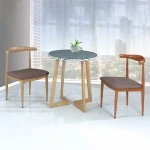 Restaurant Furniture 2 Seater Metal Cafe Table And Chair Sets