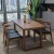 Import Restaurant simple all solid wood long table and chair office tea table combination modern hotel large board dining table from China