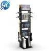 Retail exhibition music flip DVD CD disc display rack or design and retail light display stand