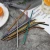 Import Reusable Food Grade Stainless Steel Gold Metal Straws, rainbow/black/gold/rose gold/blue color straws from China