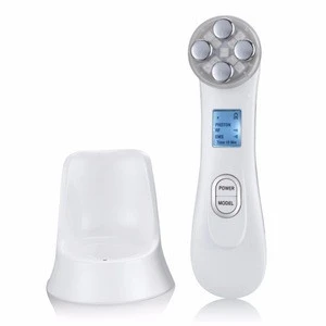 RF 6 colors LED light treatment  Radio Frequency therapy skin care  facial massage equipment