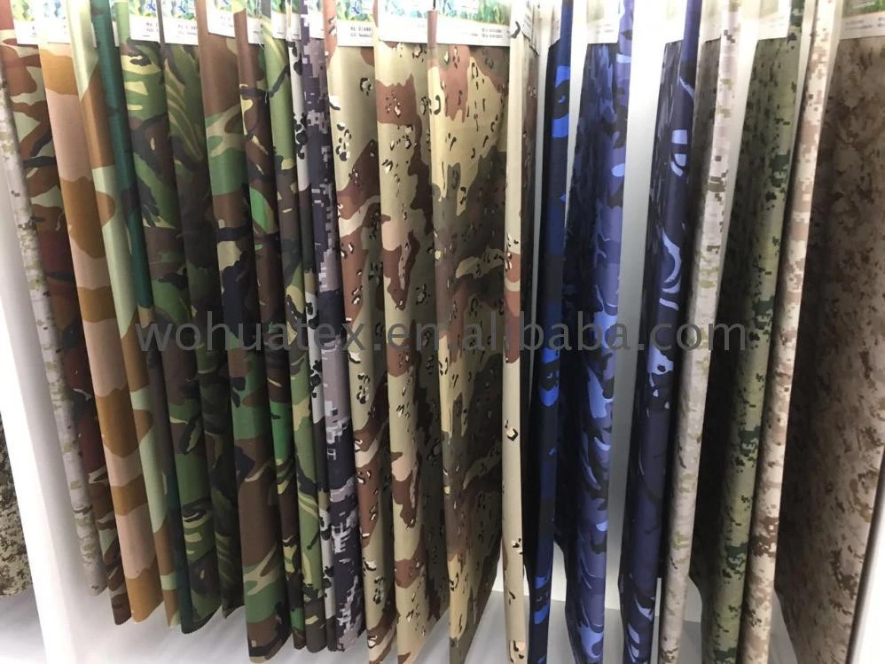 Ripstop Polycotton military camouflage uniform workwear fabric