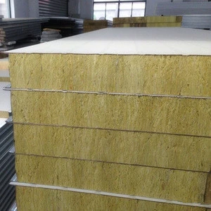 Rock mineral wool with aluminum foil fireproof insulation panel