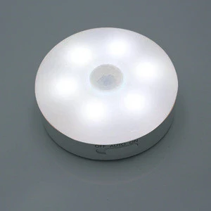 Room Usage And ABS Material Rechargeable Sensor Cabinet Light 6 LED Motion Sensor Control Night Light