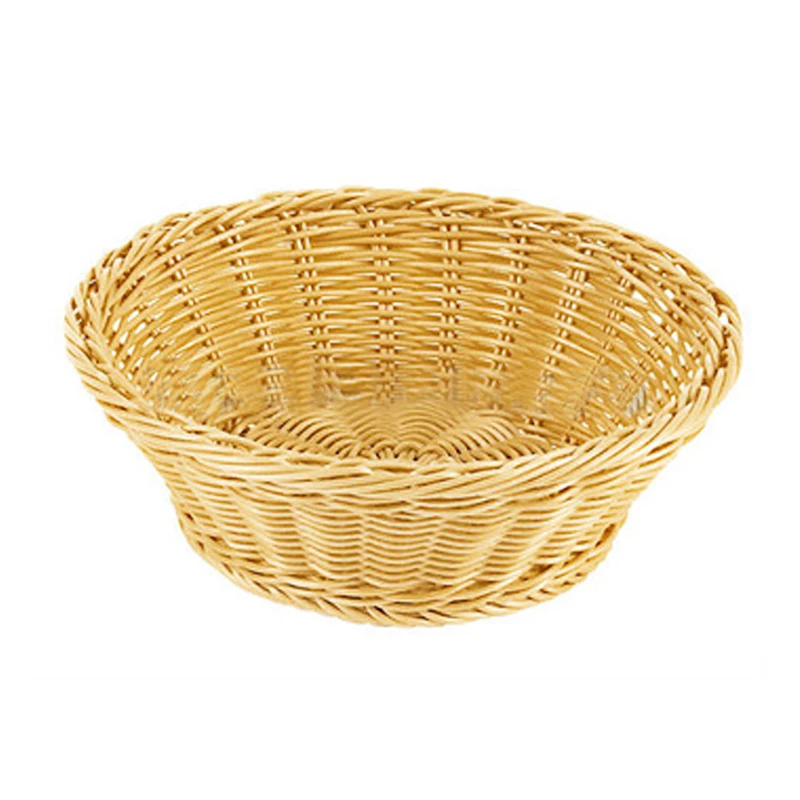 Round empty cheap willow wicker washable bread basket wholesale