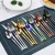 Import Royal Luxury Nordic Hotel Wedding Silverware Knife Spoon Fork Gold Plated Cutlery Stainless Steel Flatware Set from China