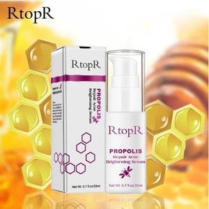 RtopR Propolis Repair Acne Brightening Serum Acne Scar Spots Cleaning Serum Shrink Pores Eliminates Acne Treatment Oil control