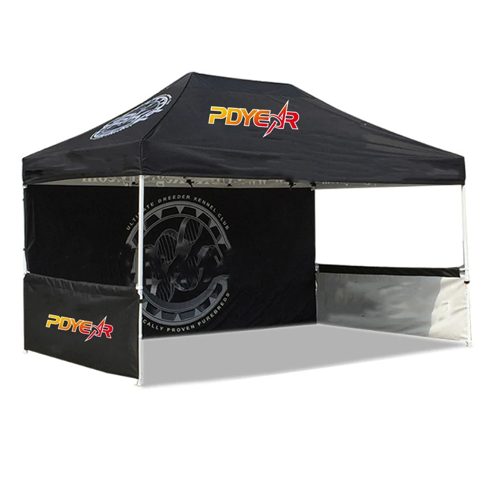 RTS 10x15ft 3x4.5m Wholesale Pop Up Canopy Marquee CustomTrade Show Advertising Folding Tent with a back wall
