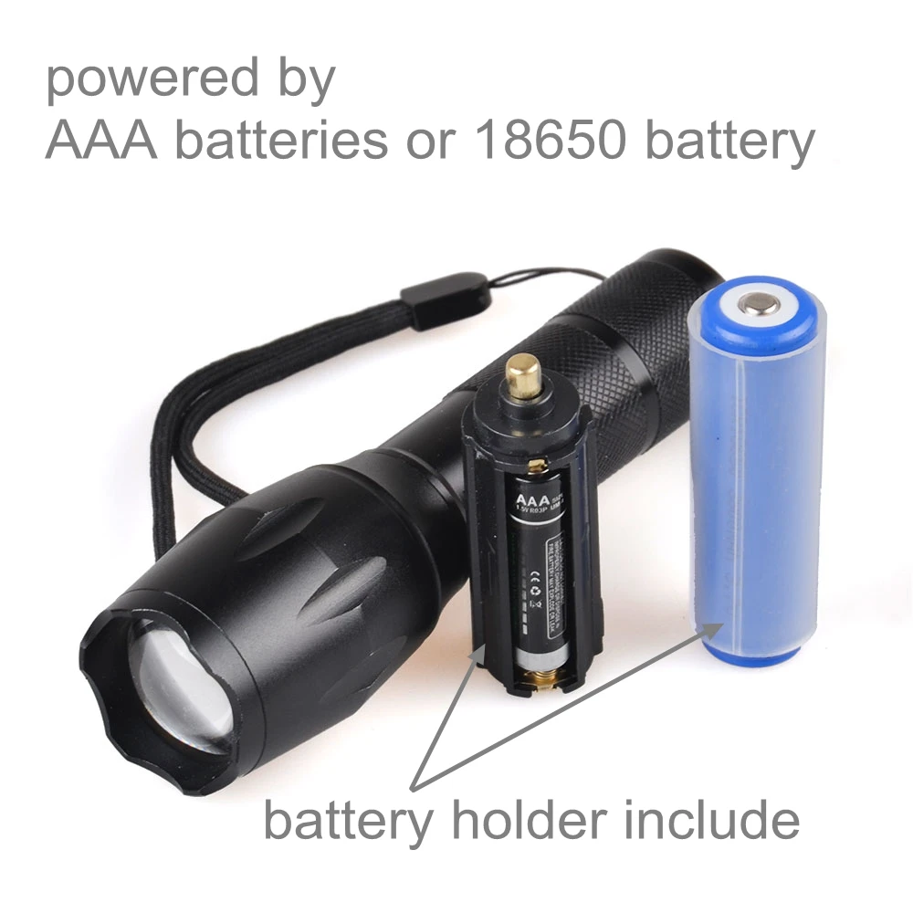 RTS Portable Ultraviolet 3W 365nm 395nm LED Torch Black Light Ultraviolet Flashlights Rechargeable Waterproof UV Flashlight