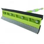 Rubber long handle window cleaner sponge window film squeegee plastic glass cleaning sponge scraper squeegee