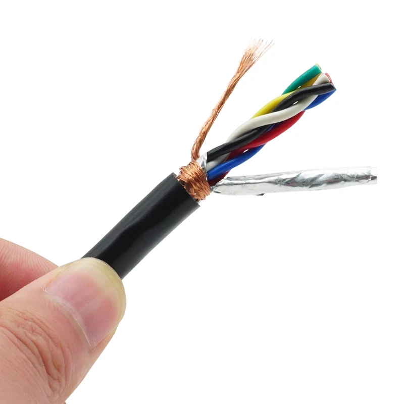 RVSP 6 core 1mm2  Flexible Shielded Twisted Pair Cable RS485 Signal Communication Cable