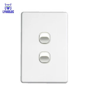 SAA Slimline white 250V 10A electric wall switch lighting switch